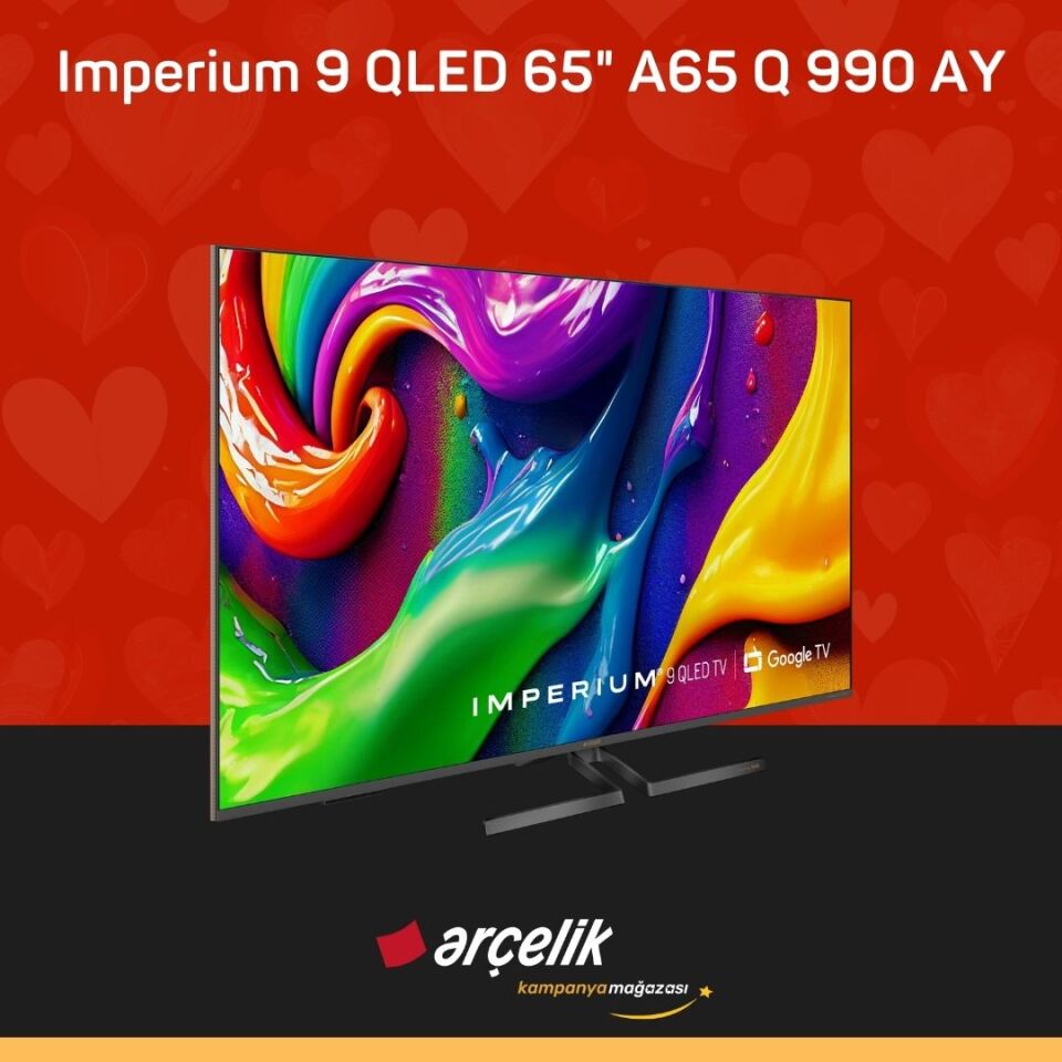 ARÇELİK Imperium 9 QLED 120Hz 65'' 4K UHD Google TV - A65 Q 990 AY QLED