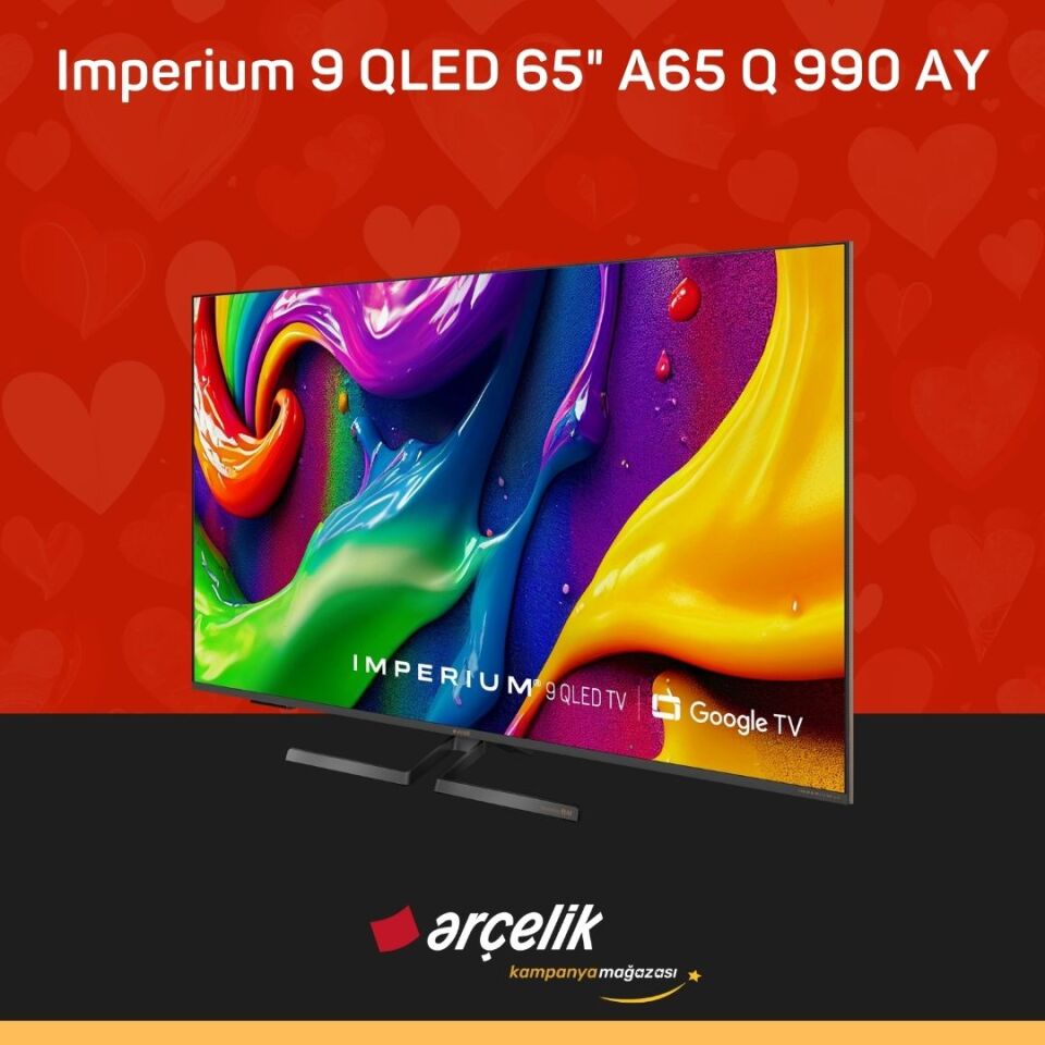ARÇELİK Imperium 9 QLED 120Hz 65'' 4K UHD Google TV - A65 Q 990 AY