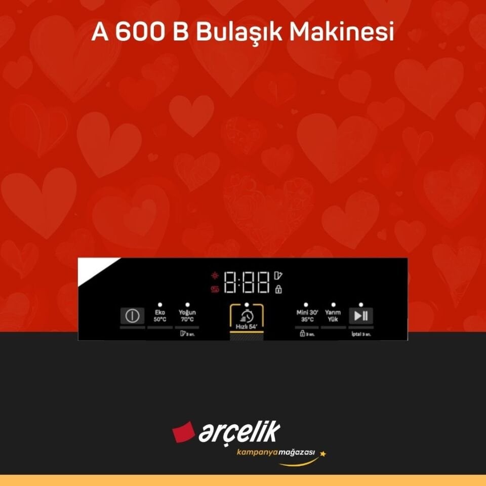 ARÇELİK A 600 B 4 Programlı Bulaşık Makinesi