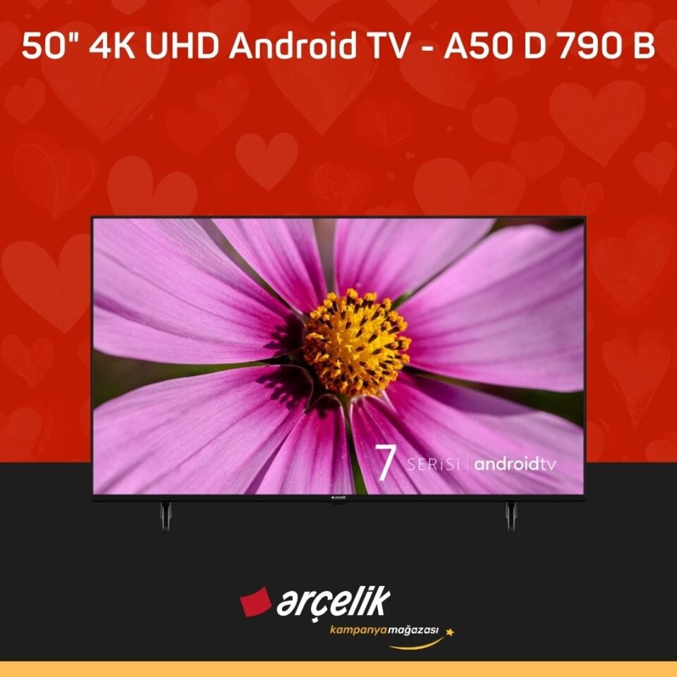 ARÇELİK 50'' 4K UHD Android TV - A50 D 790 B LED TV