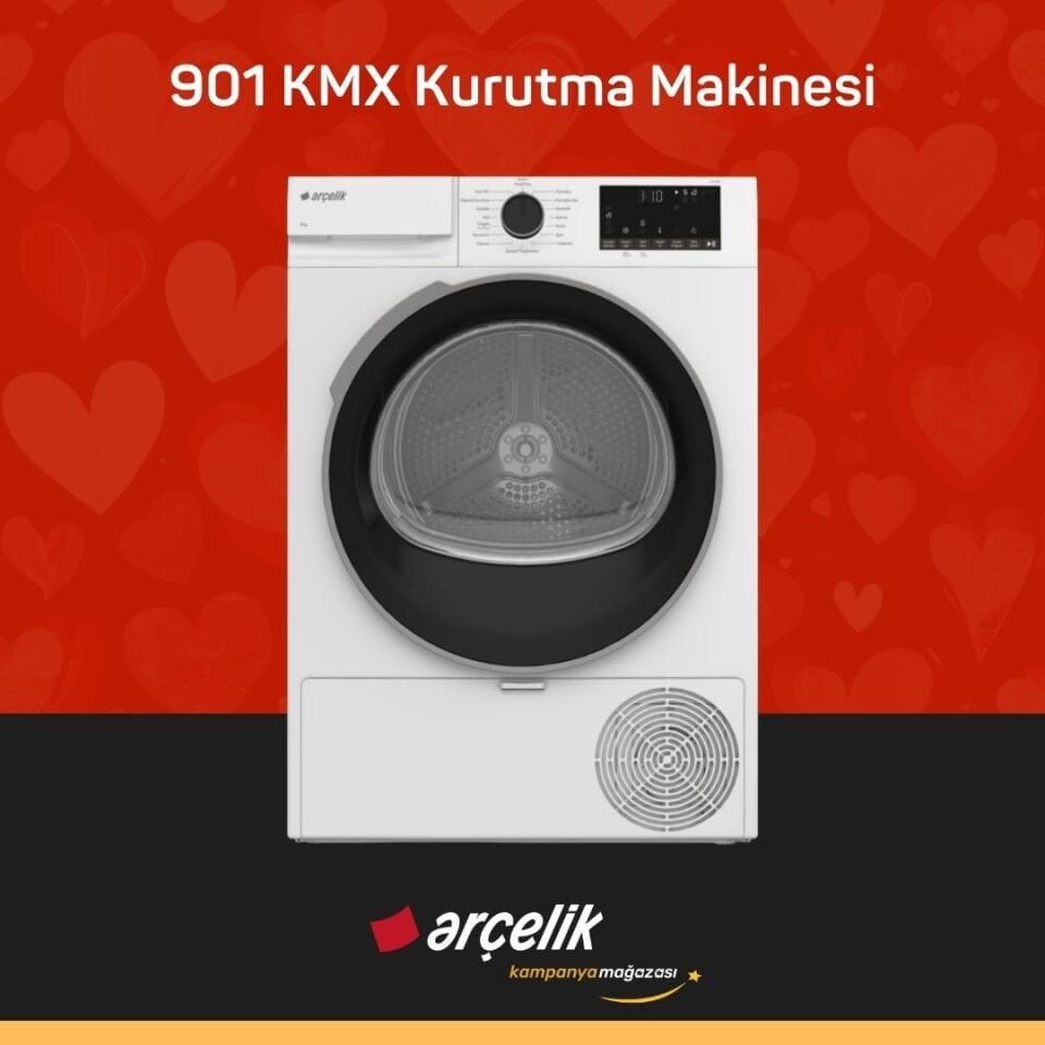 ARÇELİK 901 KMX 9 Kg Kurutma Makinesi