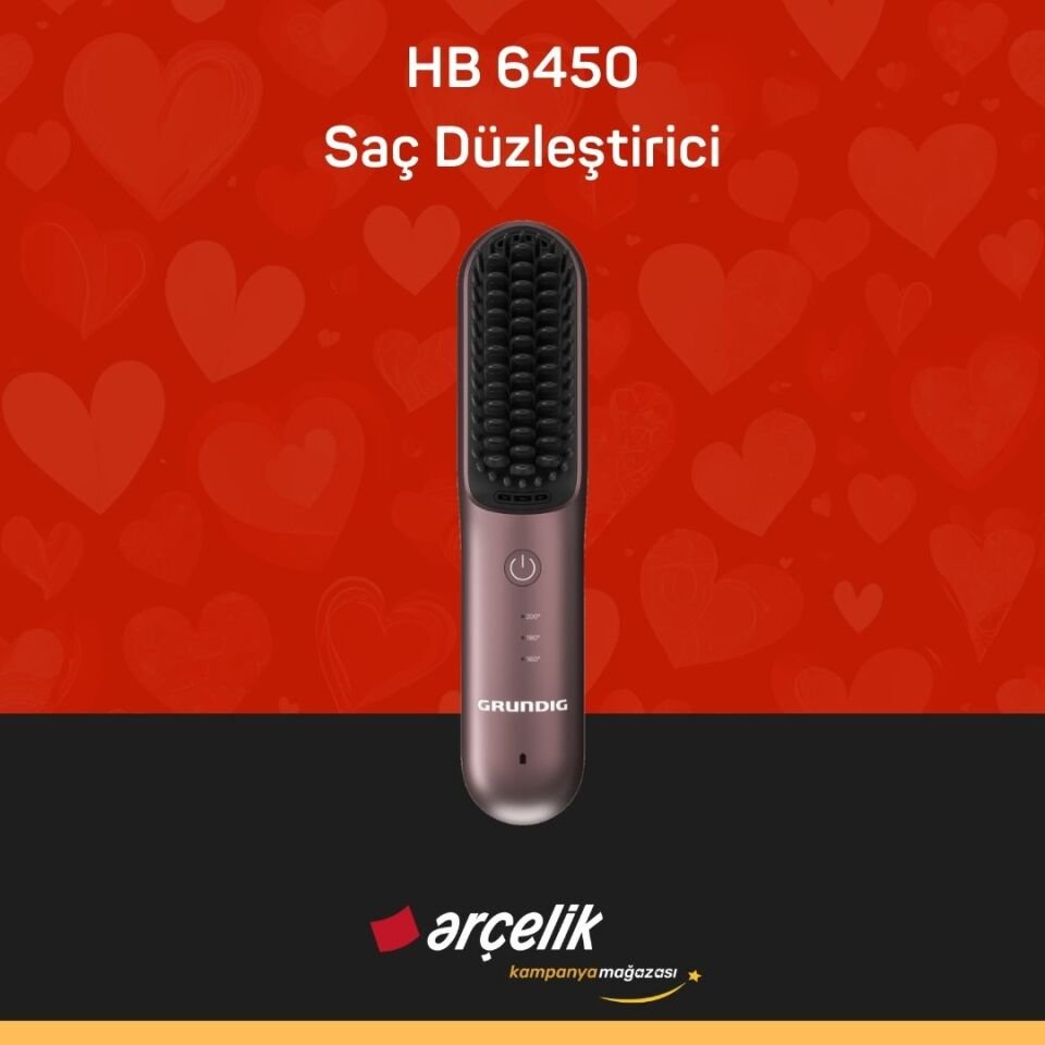 GRUNDIG HB 6450 Snapstyle Kablosuz Saç Düzleştirici
