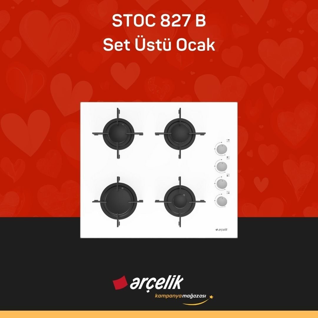 ARÇELİK STOC 827 B Set Üstü Ocak
