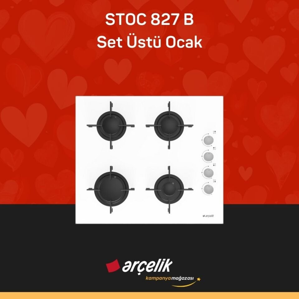 ARÇELİK STOC 827 B Set Üstü Ocak