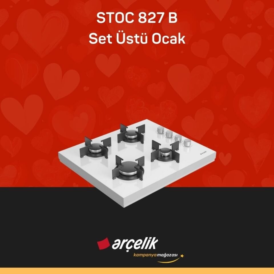 ARÇELİK STOC 827 B Set Üstü Ocak