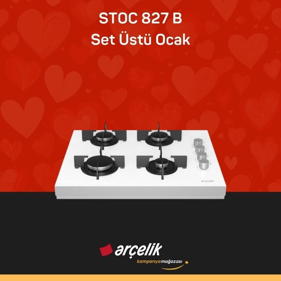 ARÇELİK STOC 827 B Set Üstü Ocak