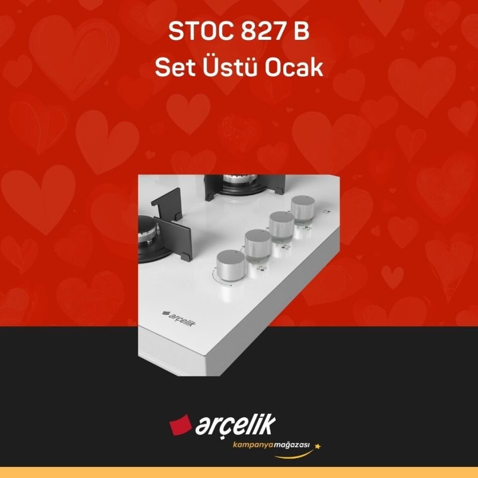 ARÇELİK STOC 827 B Set Üstü Ocak
