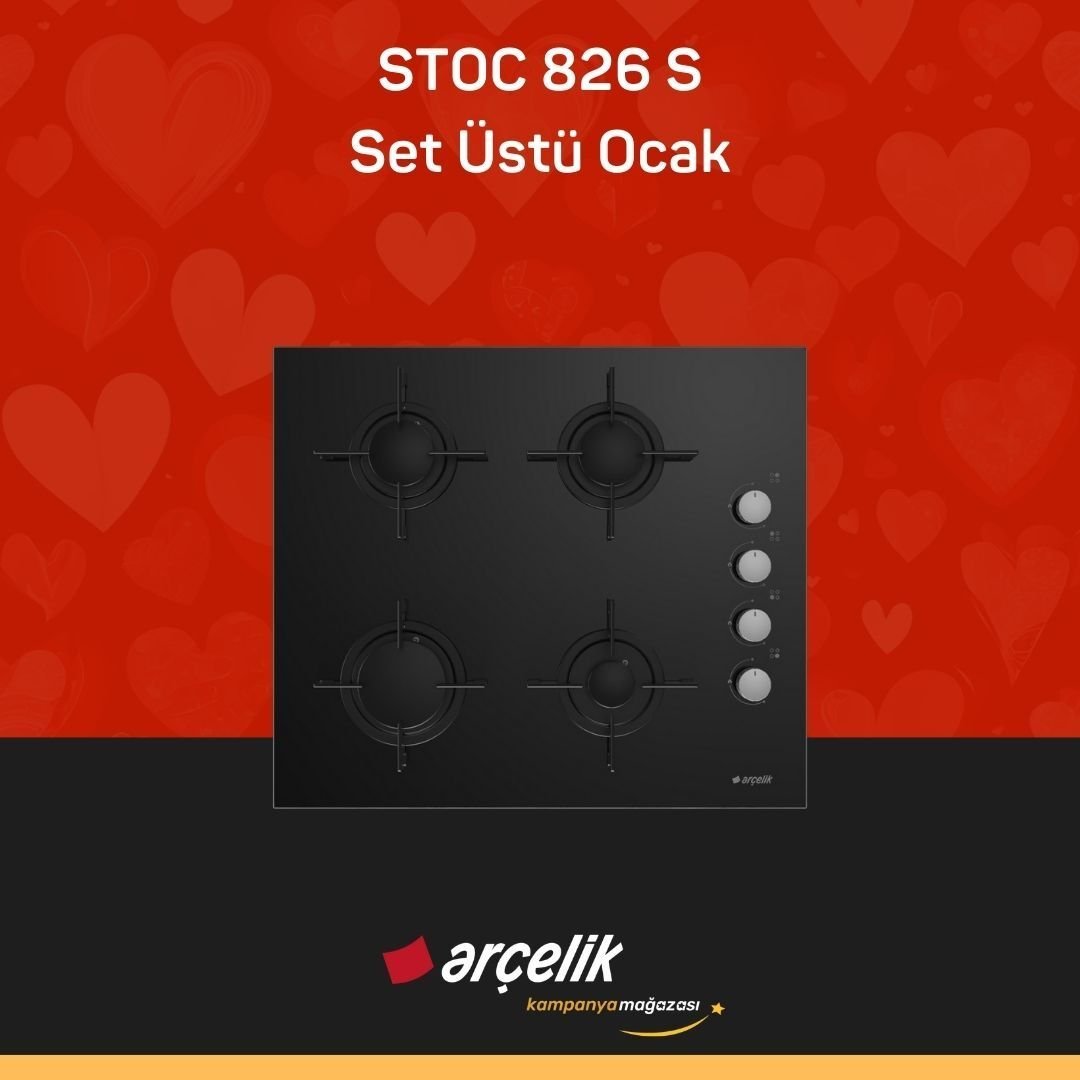 ARÇELİK STOC 826 S Set Üstü Ocak