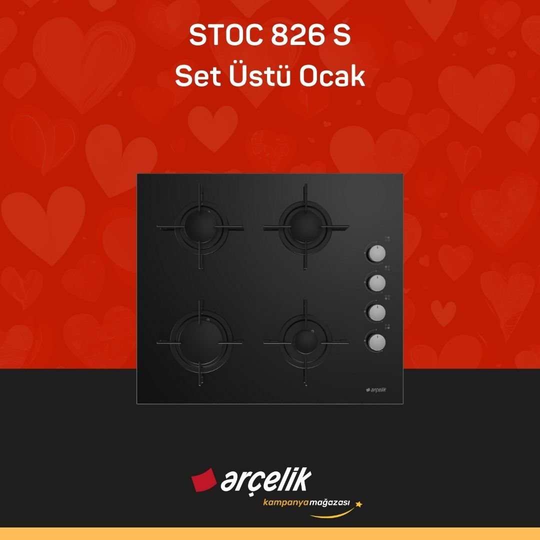 ARÇELİK STOC 826 S Set Üstü Ocak