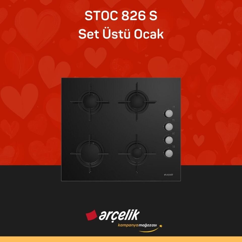 ARÇELİK STOC 826 S Set Üstü Ocak
