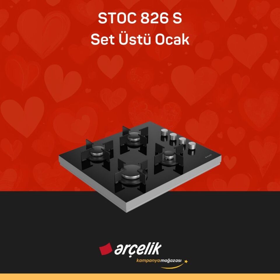 ARÇELİK STOC 826 S Set Üstü Ocak