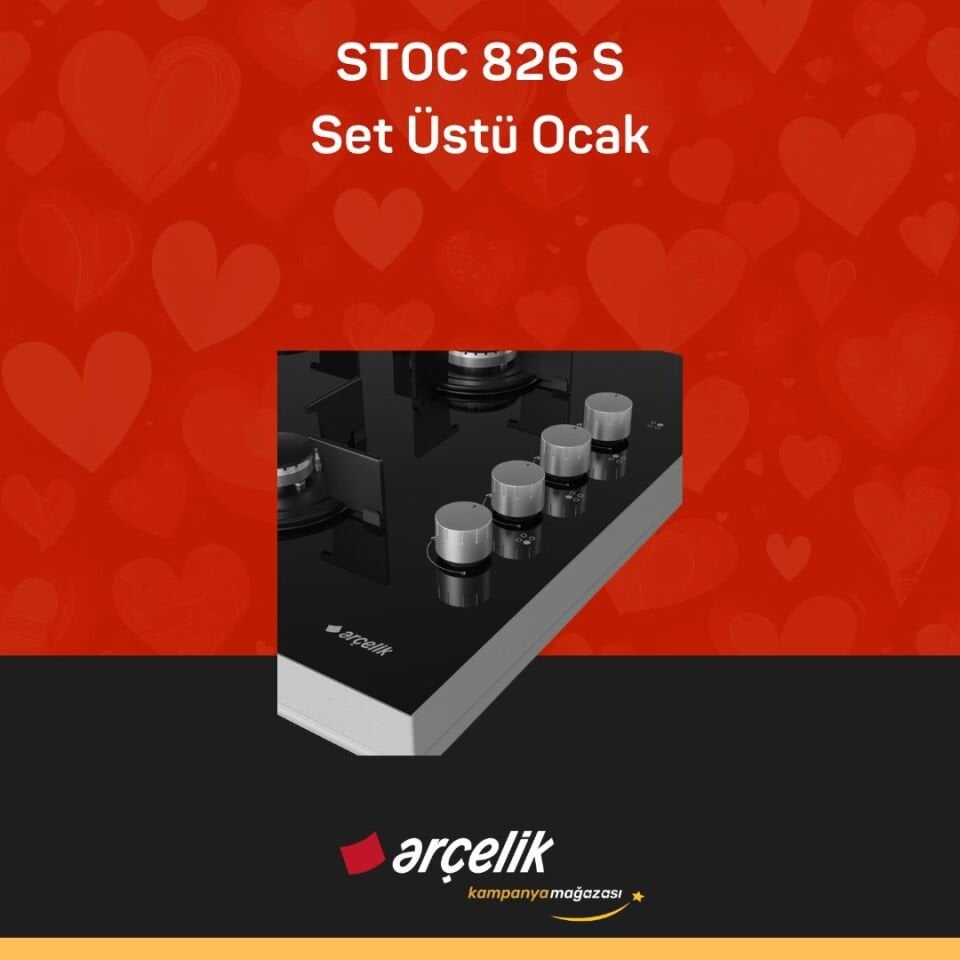 ARÇELİK STOC 826 S Set Üstü Ocak