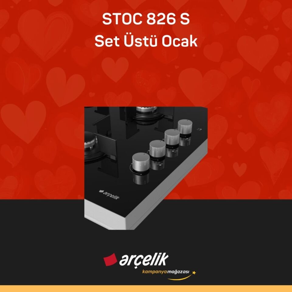 ARÇELİK STOC 826 S Set Üstü Ocak