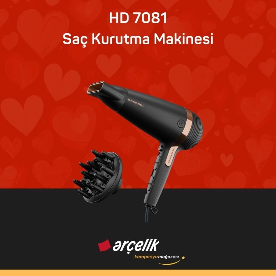 GRUNDIG HD 7081 Saç Kurutma Makinesi