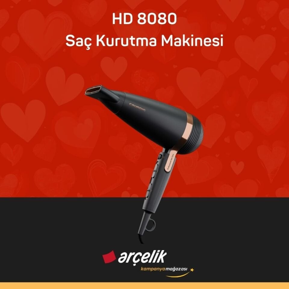 HD 8080 Saç Kurutma Makinesi