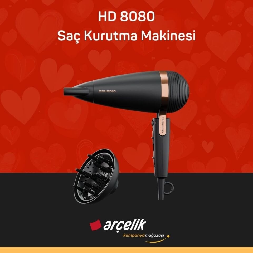 HD 8080 Saç Kurutma Makinesi