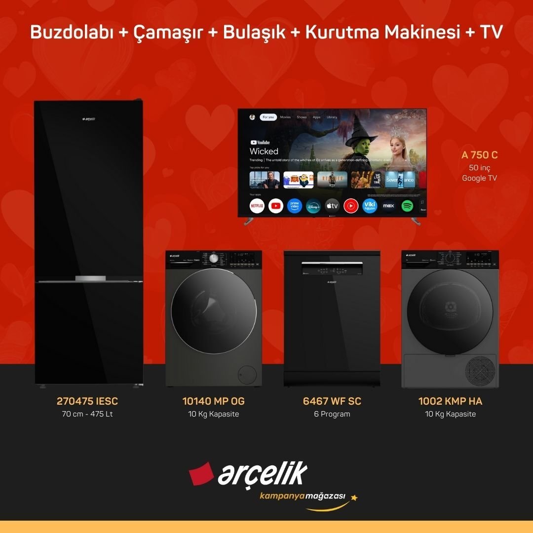 ARÇELİK 5'li Çeyiz Paketi ( 270475 IESC - 10140 MP OG - 6467 WF SC - 1002 KMP HA - A 750 C )