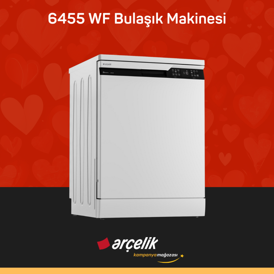 ARÇELİK 6455 WF Bulaşık Makinesi - 1001 KMX Kurutma Makinesi