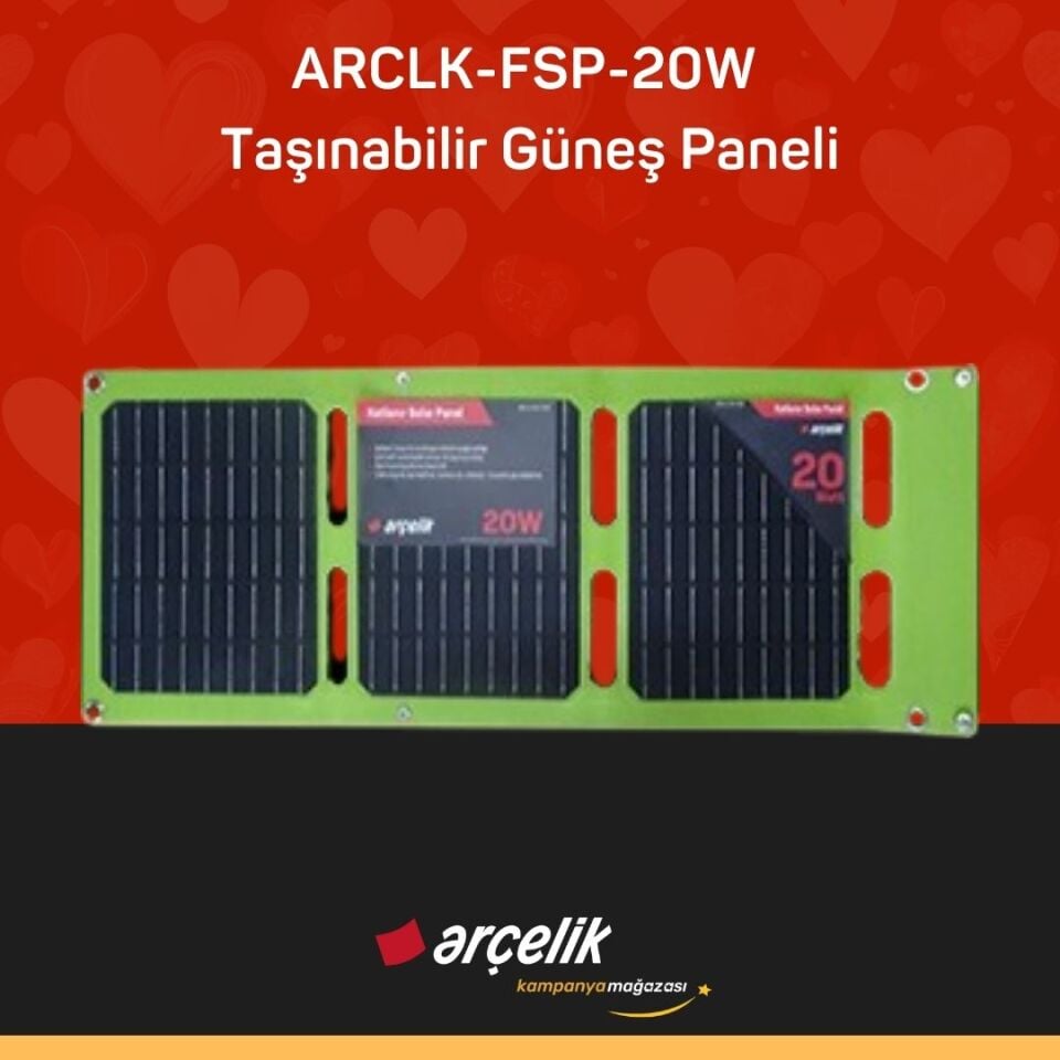 ARÇELİK ARCLK-FSP-20W Taşınabilir Güneş Paneli