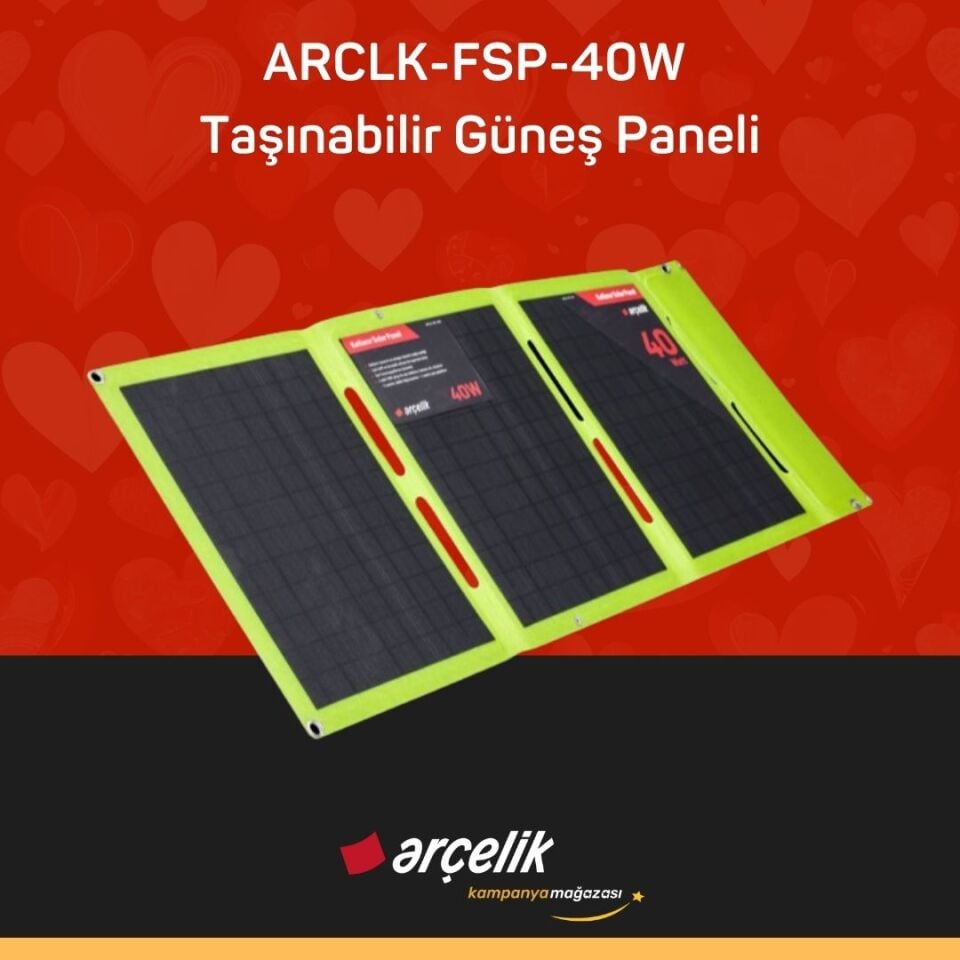 ARÇELİK ARCLK-FSP-40W Taşınabilir Güneş Paneli