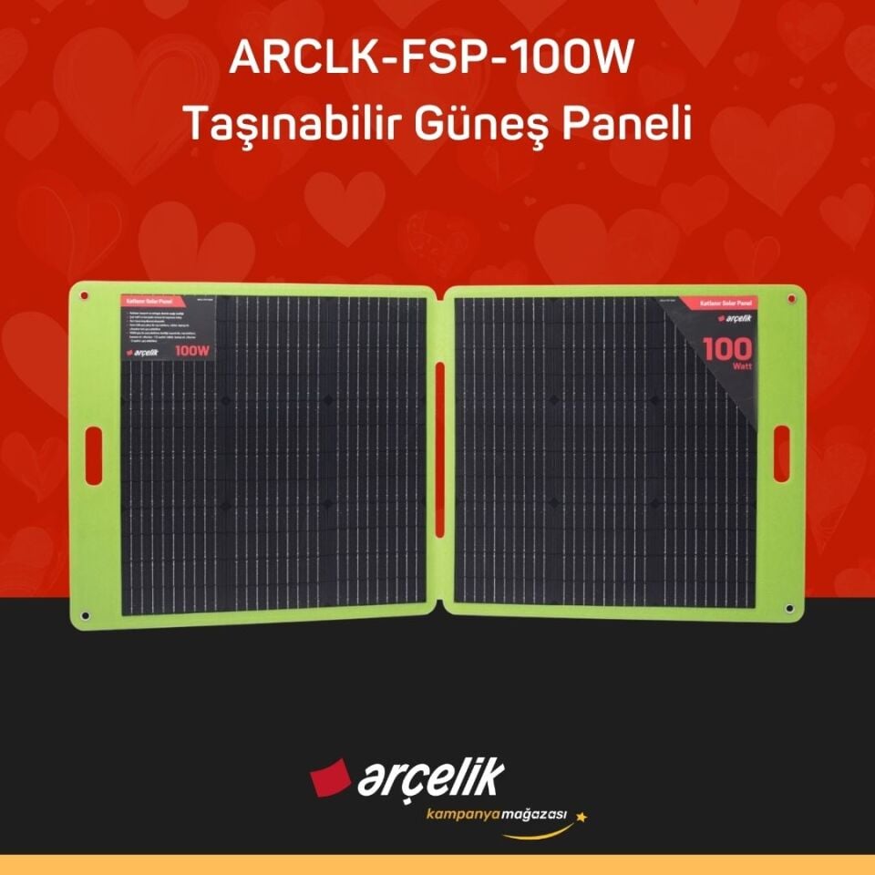 ARÇELİK ARCLK-FSP-100W Taşınabilir Güneş Paneli