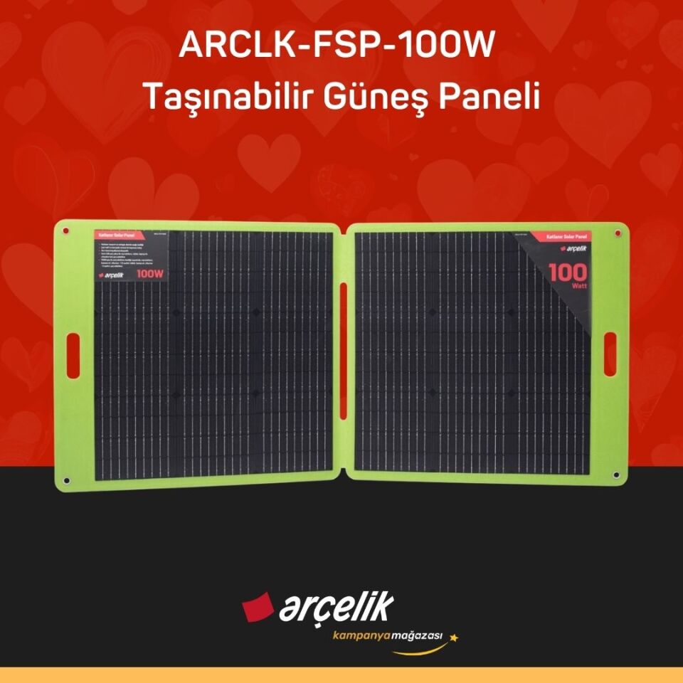 ARÇELİK ARCLK-FSP-100W Taşınabilir Güneş Paneli