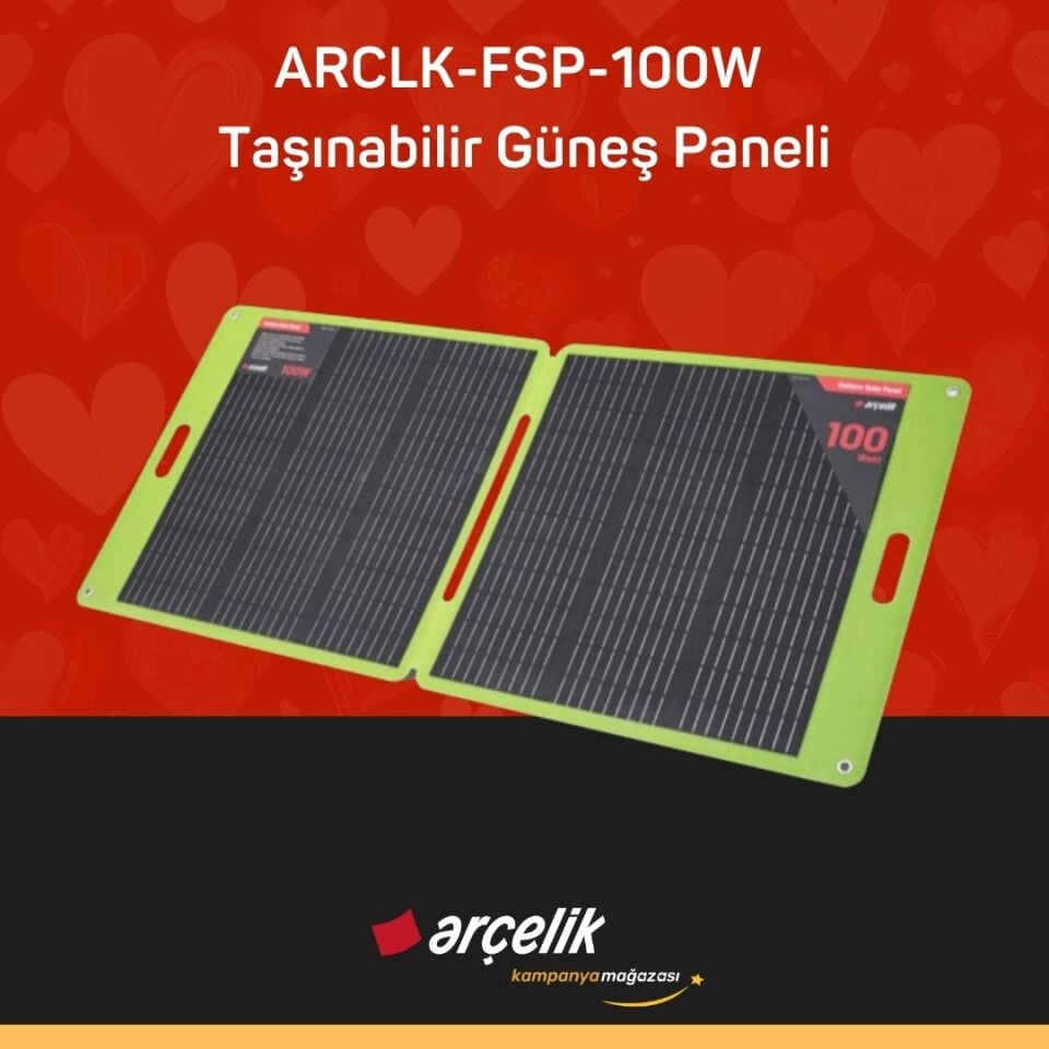 ARÇELİK ARCLK-FSP-100W Taşınabilir Güneş Paneli