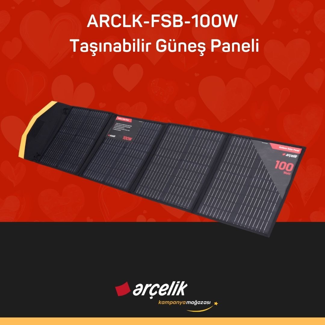 ARÇELİK ARCLK-FSB-100W Taşınabilir Güneş Paneli