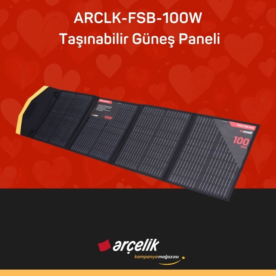 ARÇELİK ARCLK-FSB-100W Taşınabilir Güneş Paneli