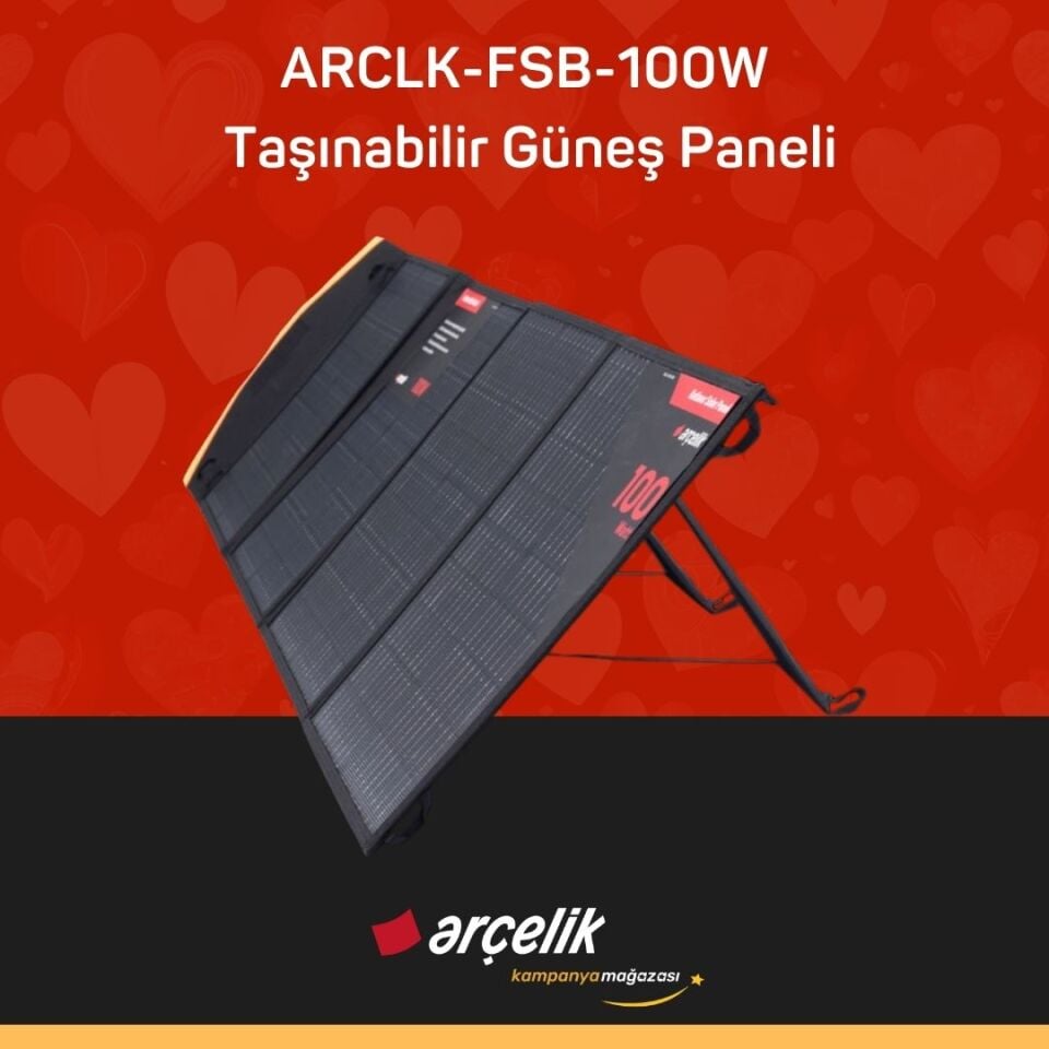 ARÇELİK ARCLK-FSB-100W Taşınabilir Güneş Paneli