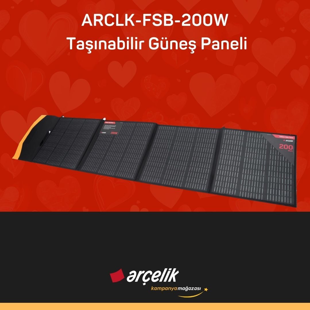 ARÇELİK ARCLK-FSB-200W Taşınabilir Güneş Paneli