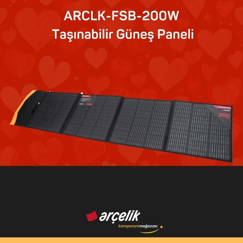 ARÇELİK ARCLK-FSB-200W Taşınabilir Güneş Paneli