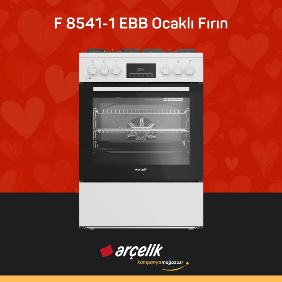 ARÇELİK F 8541-1 EBB Ocaklı Fırın