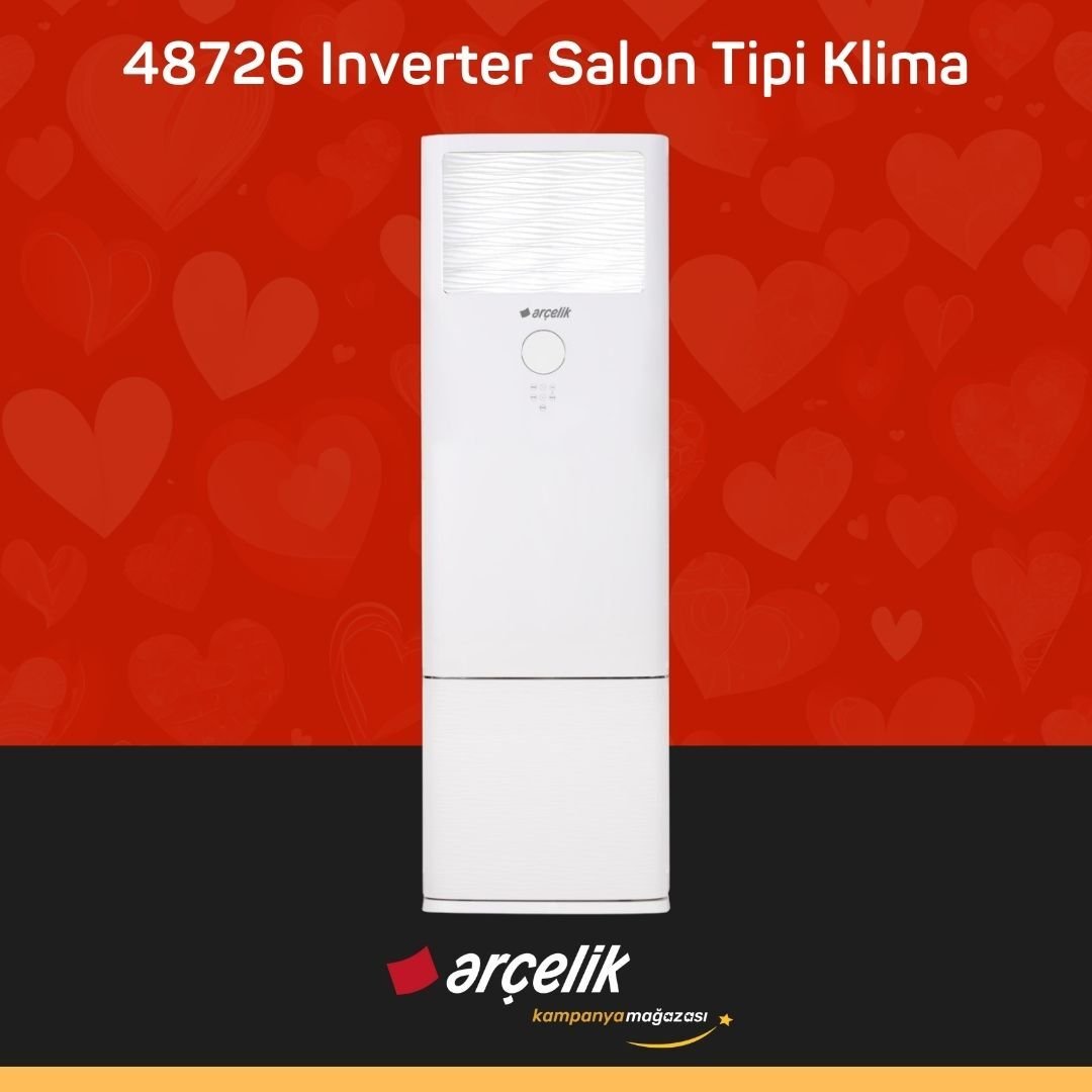 ARÇELİK 48726 Monofaze Inverter Salon Tipi Klima 48.000 Btu/h