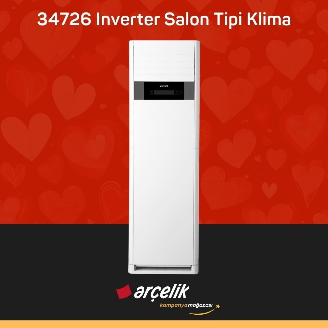 ARÇELİK 34726 Monofaze Inverter Salon Tipi Klima