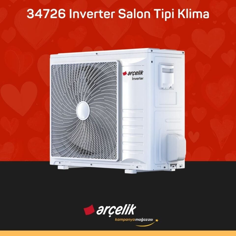 ARÇELİK 34726 Monofaze Inverter Salon Tipi Klima