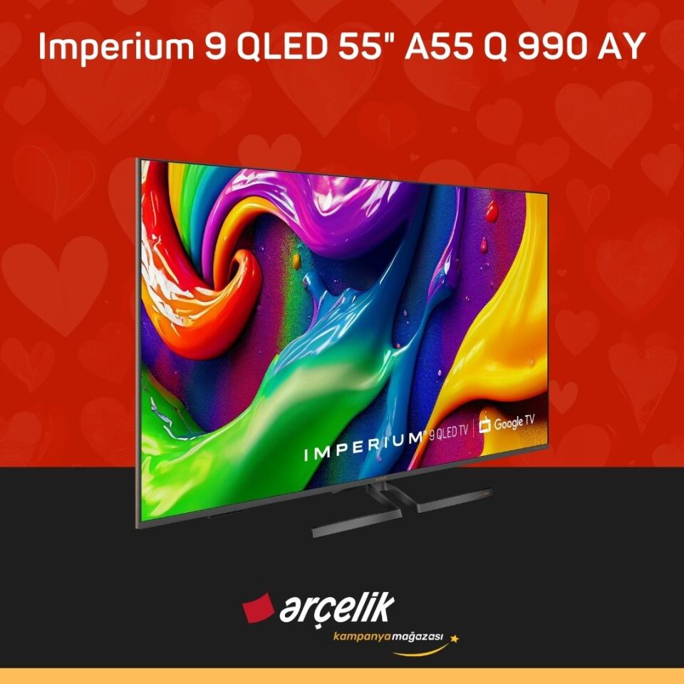ARÇELİK Imperium 9 QLED 120Hz 55'' 4K UHD Google TV - A55 Q 990 AY