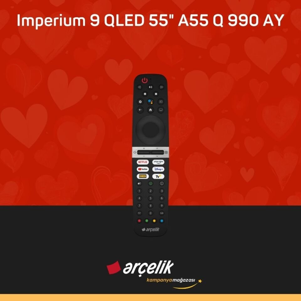 ARÇELİK Imperium 9 QLED 120Hz 55'' 4K UHD Google TV - A55 Q 990 AY