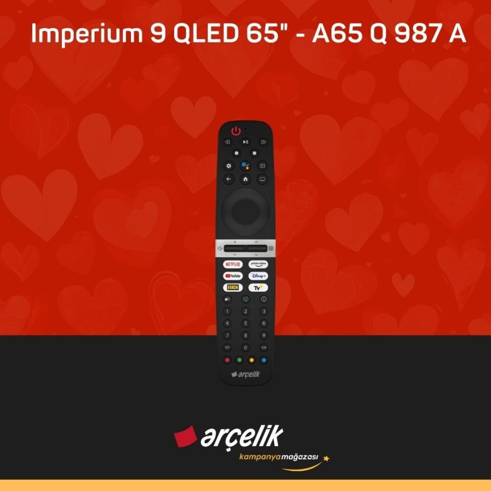 ARÇELİK Imperium 9 QLED 65'' 4K UHD Google TV - A65 Q 987 A Smart TV