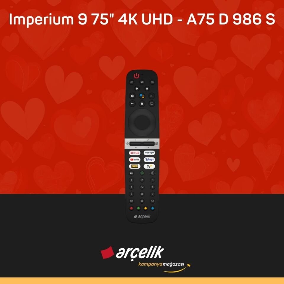 ARÇELİK Imperium 9 120Hz 75'' 4K UHD Google TV - A75 D 986 S