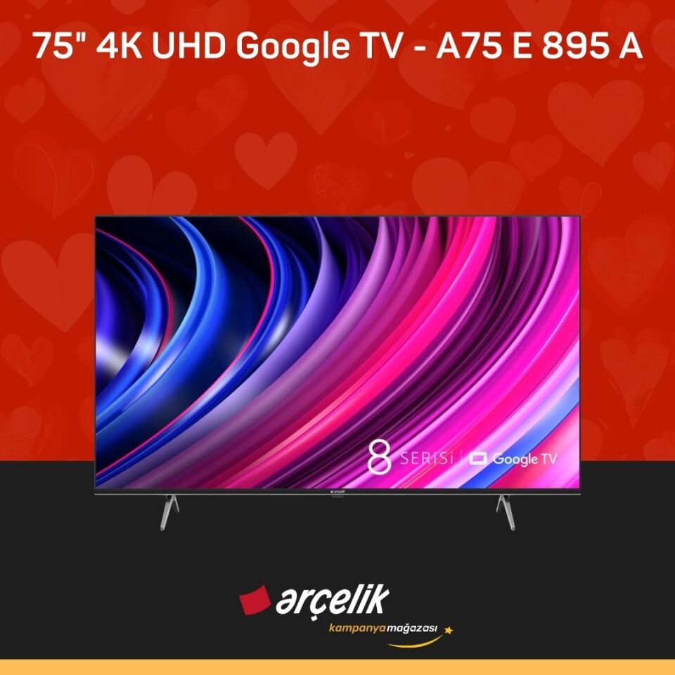 ARÇELİK 8 serisi 75'' 4K UHD Google TV - A75 E 895 A