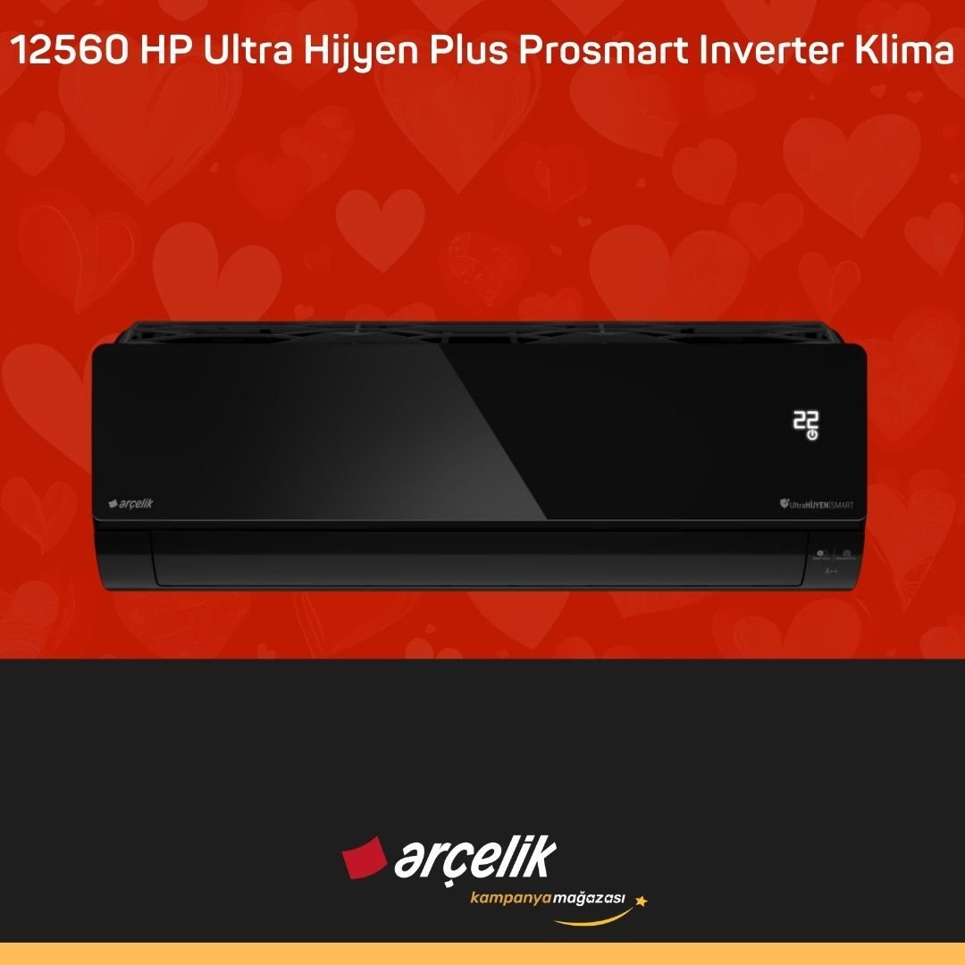 ARÇELİK 12560 HP Ultra Hijyen Plus Prosmart Inverter Klima