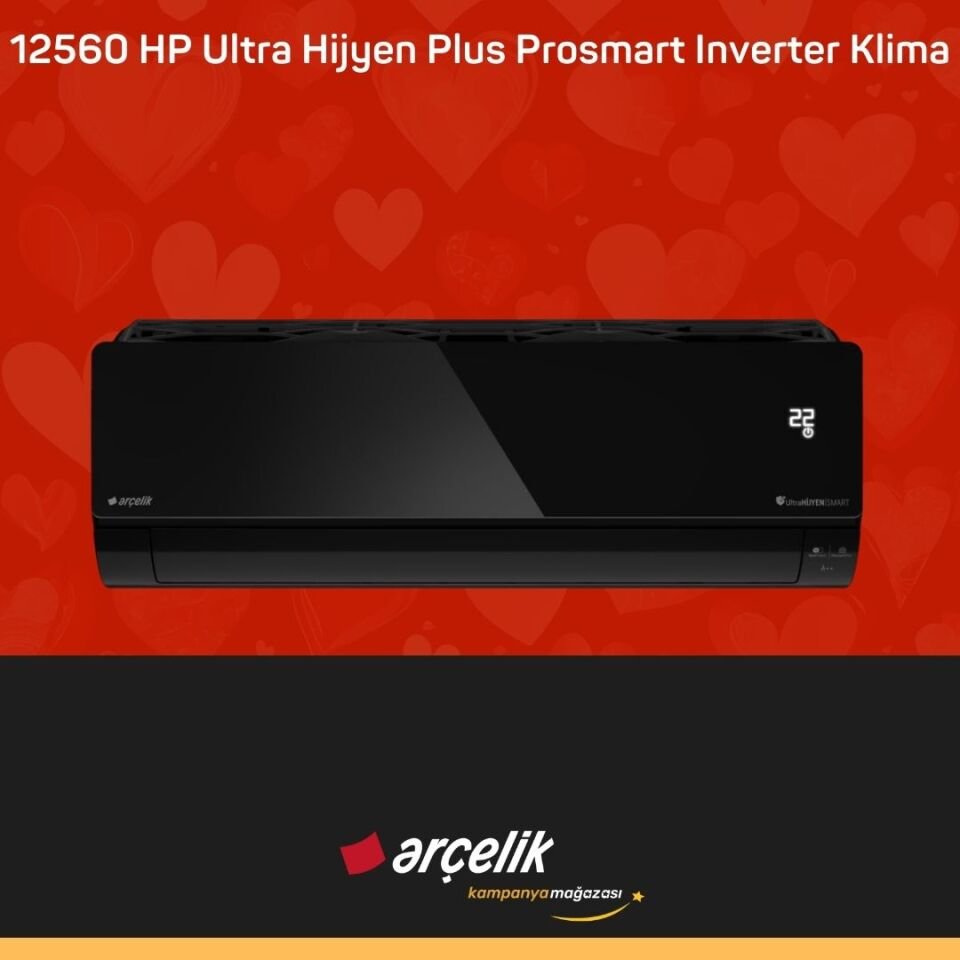 ARÇELİK 12560 HP Ultra Hijyen Plus Prosmart Inverter Klima