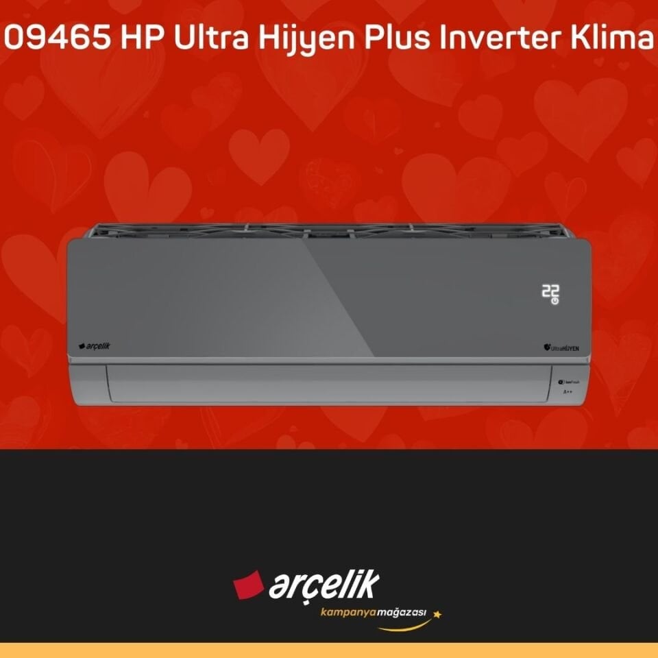 ARÇELİK 09465 HP Ultra Hijyen Plus Inverter Klima