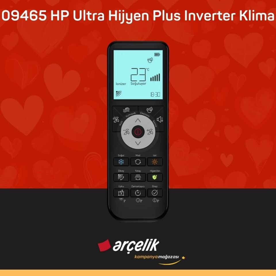 ARÇELİK 09465 HP Ultra Hijyen Plus Inverter Klima