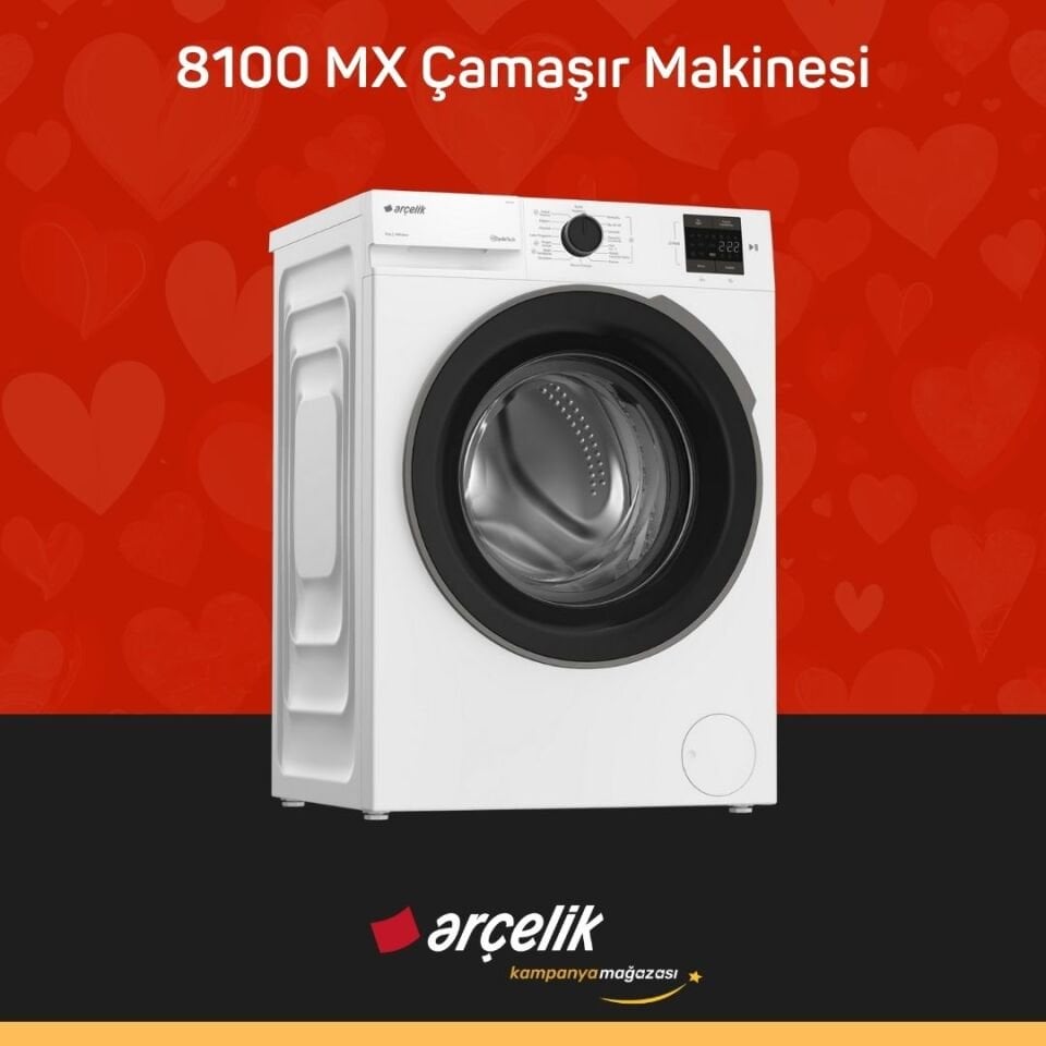 ARÇELİK 8100 MX Çamaşır Makinesi - 801 KMX Kurutma Makinesi