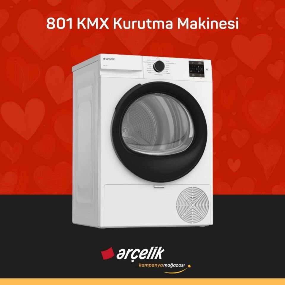 ARÇELİK 8100 MX Çamaşır Makinesi - 801 KMX Kurutma Makinesi