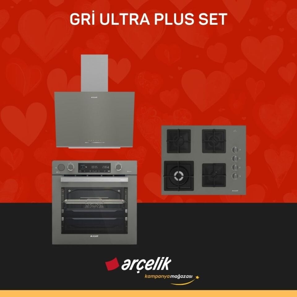 ARÇELİK GRİ ULTRA PLUS SET