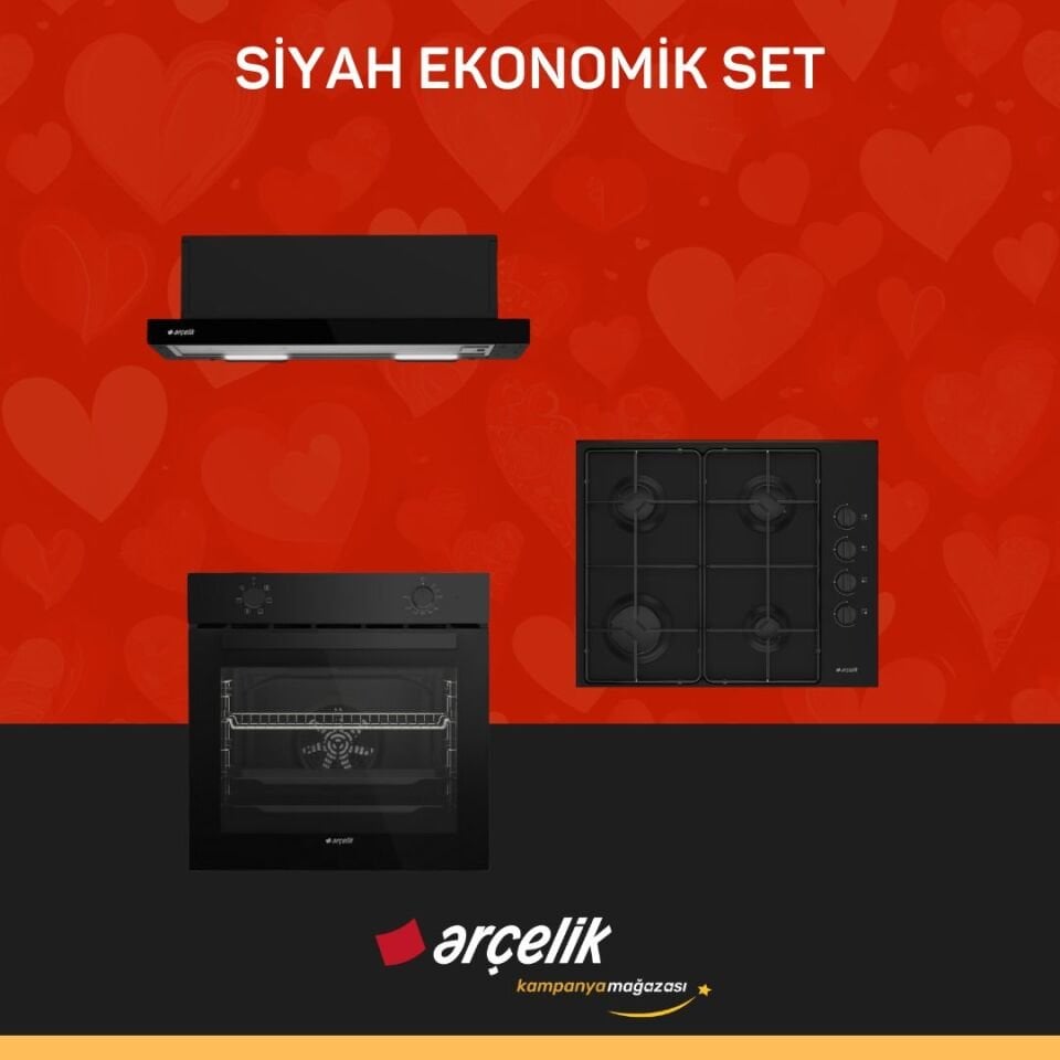ARÇELİK SİYAH EKONOMİK SET