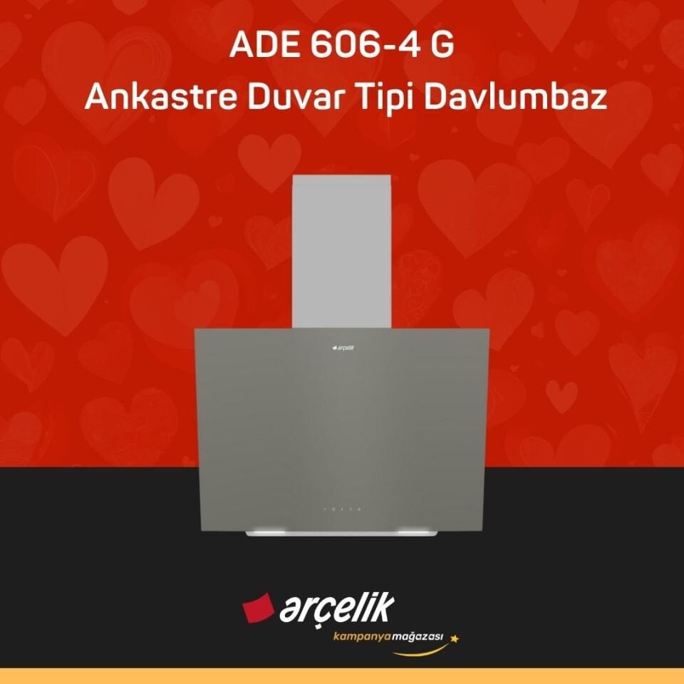 ARÇELİK KARE OCAKLI GRİ BUHAR DESTEKLİ CAM SET